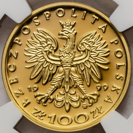 Polska, III RP, 100 złotych, 1999, Władysław IV Waza, NGC PF 70