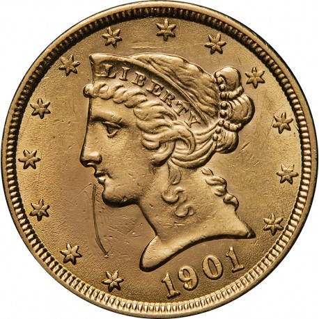 USA, 5 dolarów, 1901