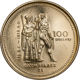 Kanada, 100 Dolarów, 1976, Olimpiada