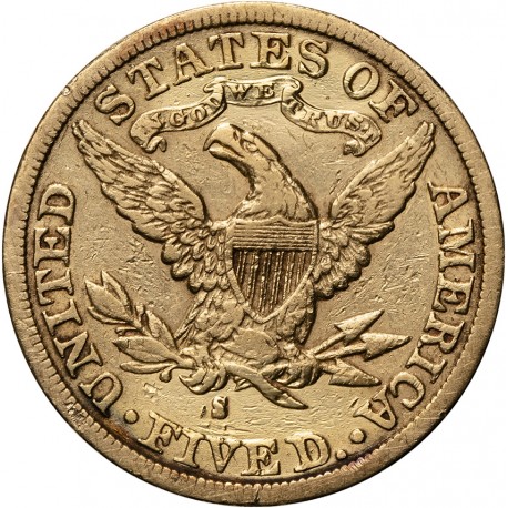 USA, 5 dolarów, 1886 S