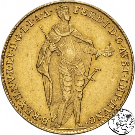 Węgry, dukat, 1838, Ferdynand I, Kremnica