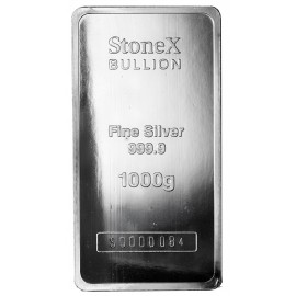 Sztabka srebra, 1000 gram Ag 999