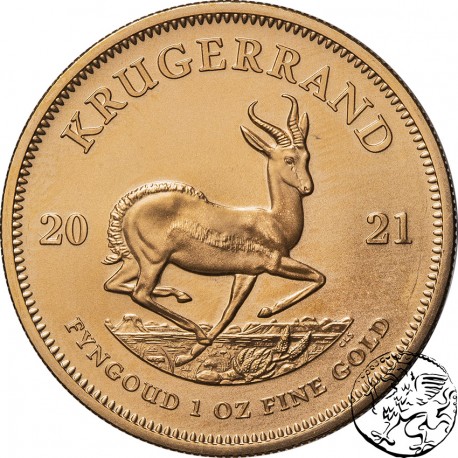 RPA, krugerrand, 2021, uncja złota