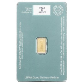 Valcambi, sztabka złota 1 g