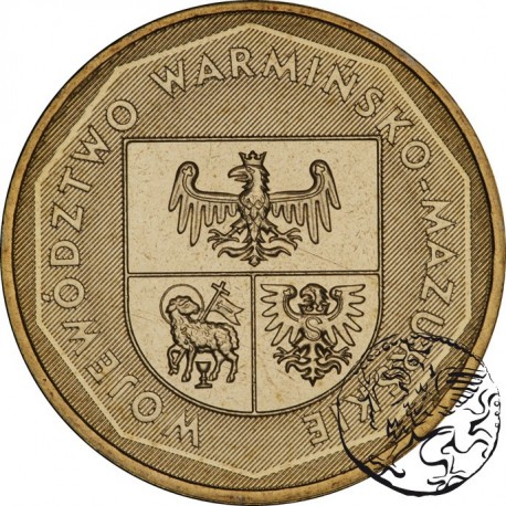 III RP, 2 złote, 2005, Woj. Warmińsko-Mazurskie