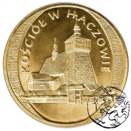 III RP, 2 złote, 2006, Kościół w Haczowie