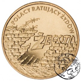 III RP, 2 złote, 2009, Polacy ratują Żydów