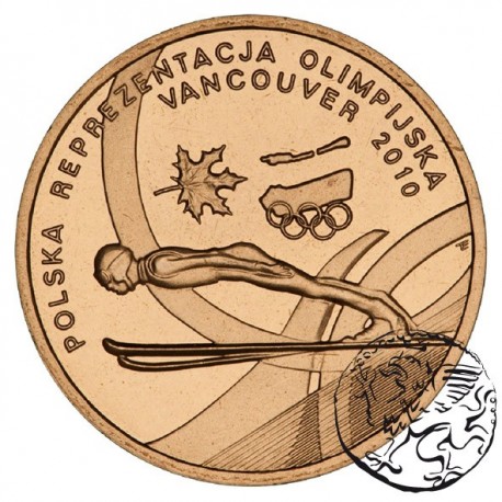 III RP, 2 złote, 2010, Vancouver 2010
