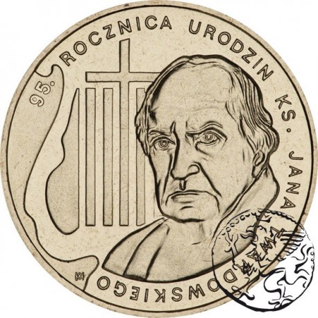 III RP, 2 złote, 2010, ks. Jan Twardowski
