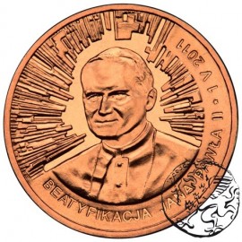 III RP, 2 złote, 2011, Beatyfikacja Jana Pawła II