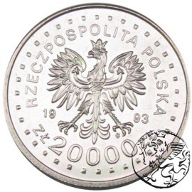 III RP, 20 000 zł, 1993, Igrzyska w Lillehammer