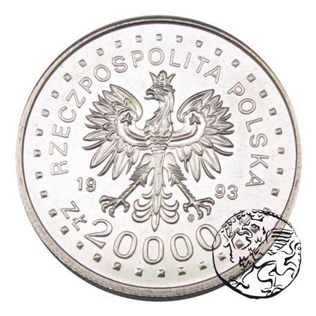 III RP, 20 000 zł, 1993, Igrzyska w Lillehammer