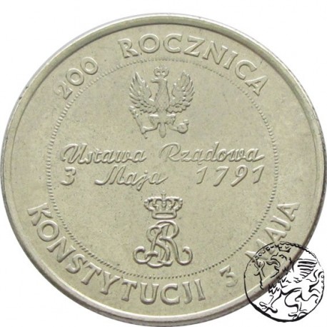 III RP, 10000 złotych, 1991, Konstytucja 3 Maja