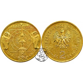 III RP, 2 złote, 2003, Lokacja Poznania
